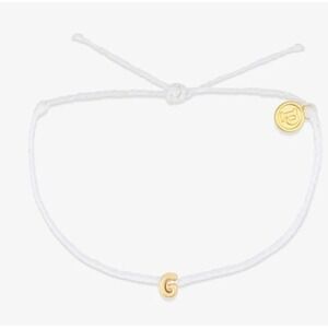 Pura Vida Alphabet Bubble Charm Bracelet Letter G NWT